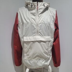 The North Face Men's Fanorak Windbreaker Jacket Medium Red Cream Gorpcore Hiking